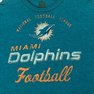 NFL Miami Dolphins‎ Football T-Shirt Graphic Print Short Sleeve Men's Size 2XL